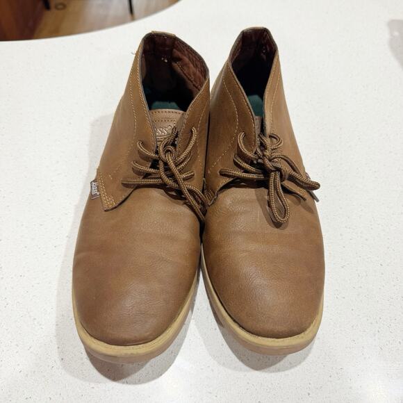 G.H. Bass Atwater Men Size 9.5 Shoes Brown Leather Ankle Chukka Boot - Picture 3 of 7